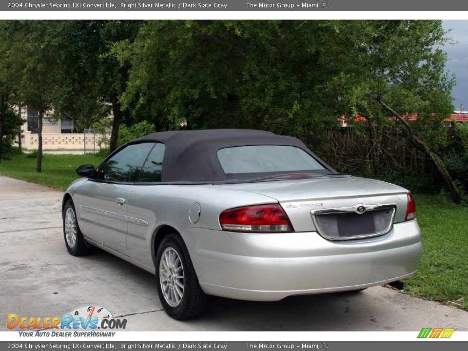 2004 Chrysler Sebring LXi Convertible Bright Silver Metallic / Dark Slate Gray Photo #8