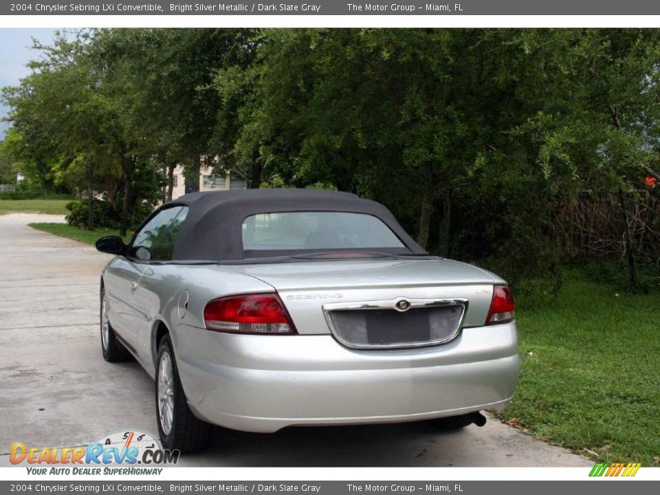 2004 Chrysler Sebring LXi Convertible Bright Silver Metallic / Dark Slate Gray Photo #9