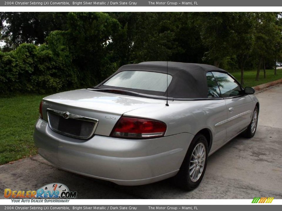 2004 Chrysler Sebring LXi Convertible Bright Silver Metallic / Dark Slate Gray Photo #11