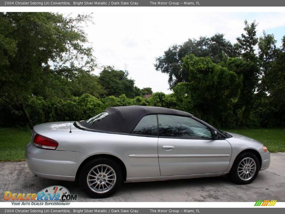 2004 Chrysler Sebring LXi Convertible Bright Silver Metallic / Dark Slate Gray Photo #13