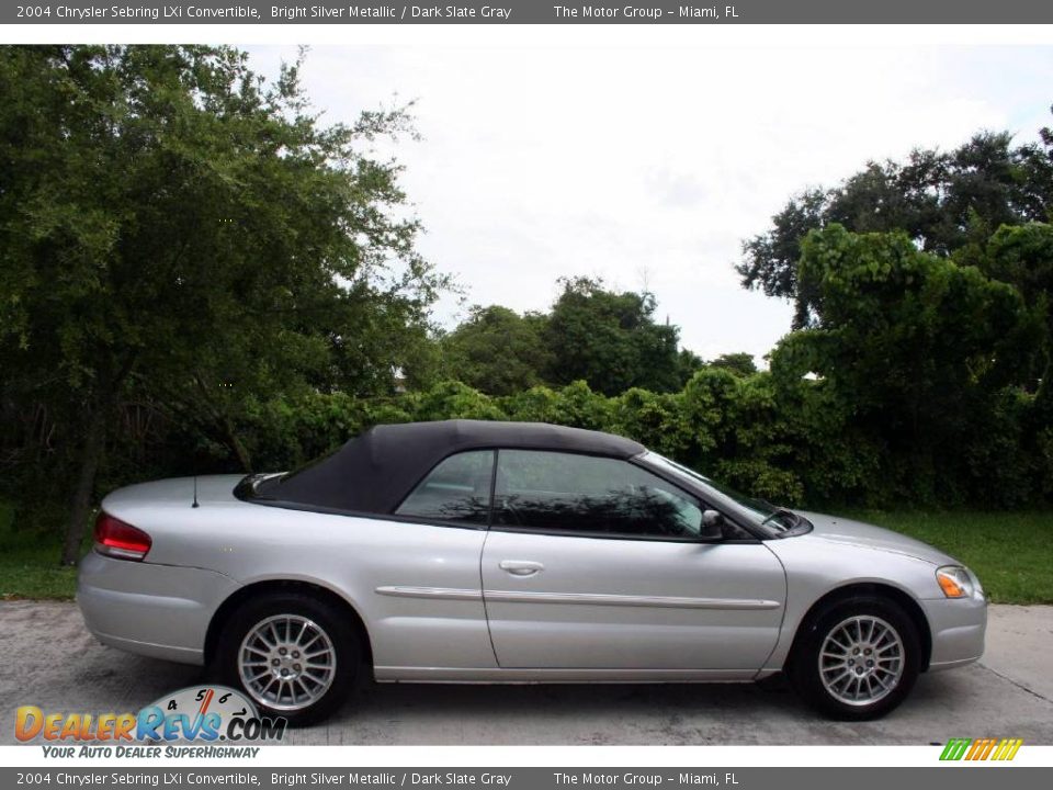 2004 Chrysler Sebring LXi Convertible Bright Silver Metallic / Dark Slate Gray Photo #14
