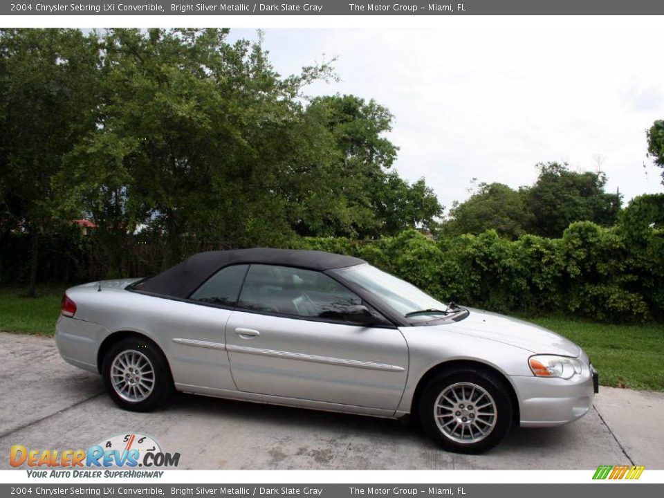 2004 Chrysler Sebring LXi Convertible Bright Silver Metallic / Dark Slate Gray Photo #15