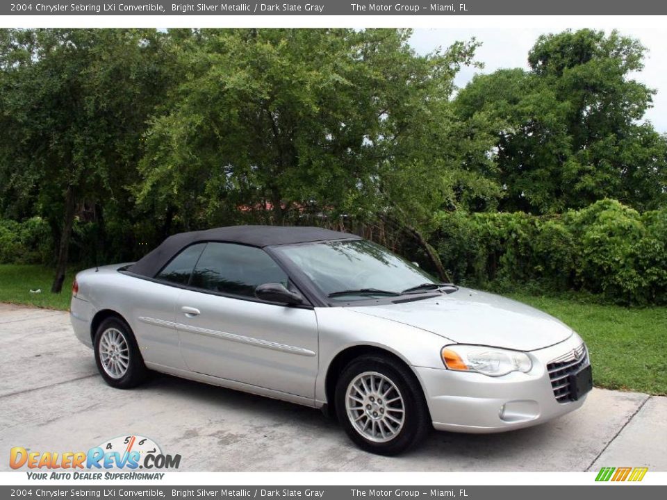 2004 Chrysler Sebring LXi Convertible Bright Silver Metallic / Dark Slate Gray Photo #16