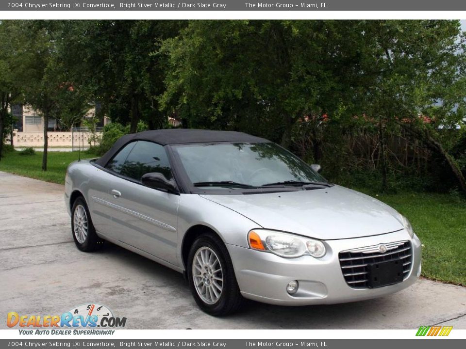 2004 Chrysler Sebring LXi Convertible Bright Silver Metallic / Dark Slate Gray Photo #17
