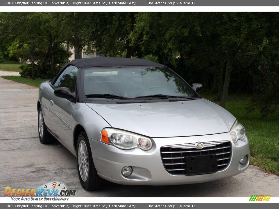 2004 Chrysler Sebring LXi Convertible Bright Silver Metallic / Dark Slate Gray Photo #18