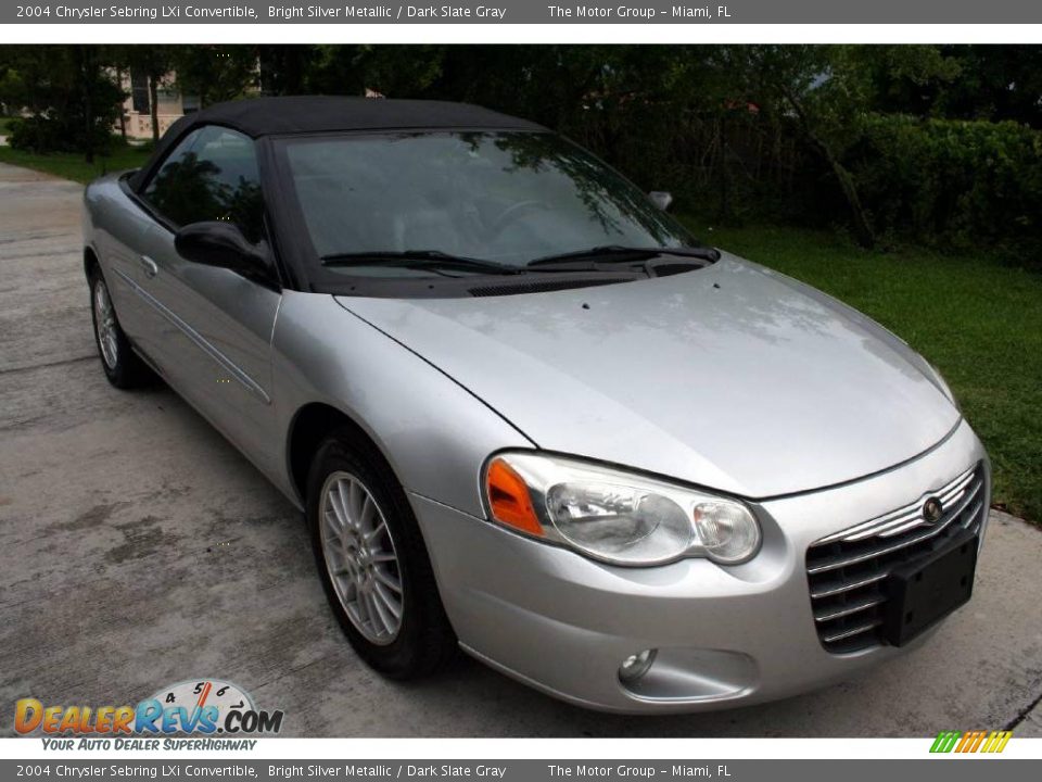 2004 Chrysler Sebring LXi Convertible Bright Silver Metallic / Dark Slate Gray Photo #21