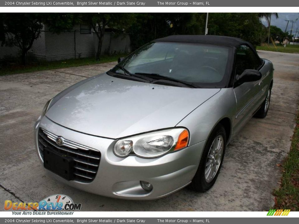 2004 Chrysler Sebring LXi Convertible Bright Silver Metallic / Dark Slate Gray Photo #22