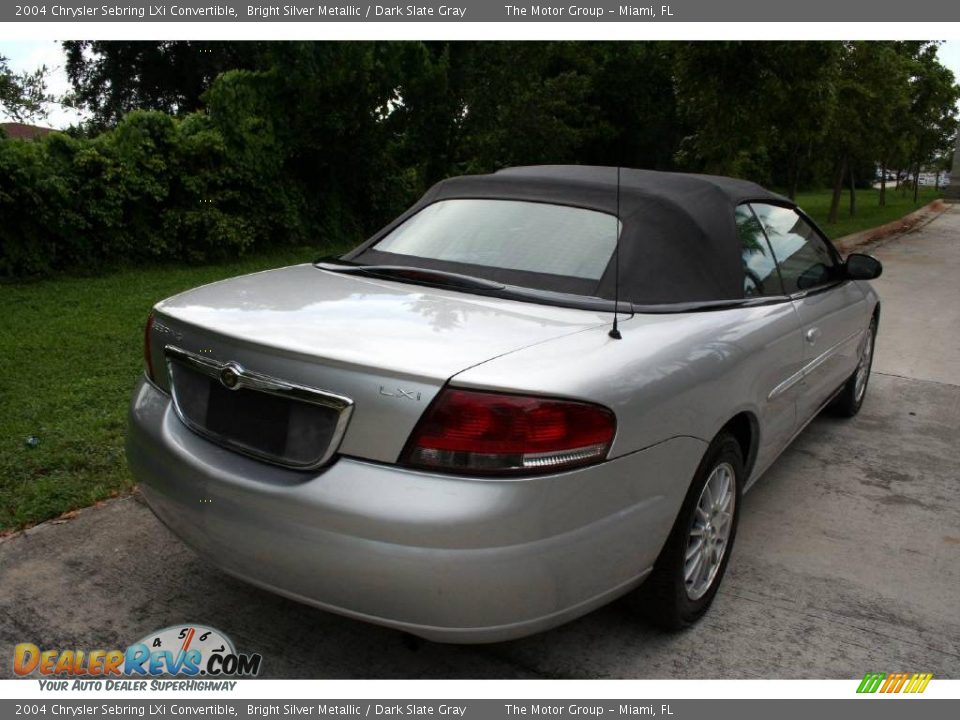 2004 Chrysler Sebring LXi Convertible Bright Silver Metallic / Dark Slate Gray Photo #24