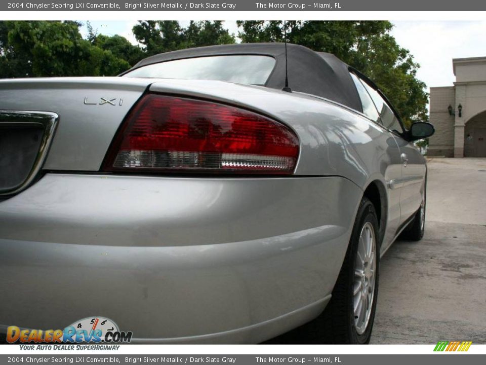 2004 Chrysler Sebring LXi Convertible Bright Silver Metallic / Dark Slate Gray Photo #26