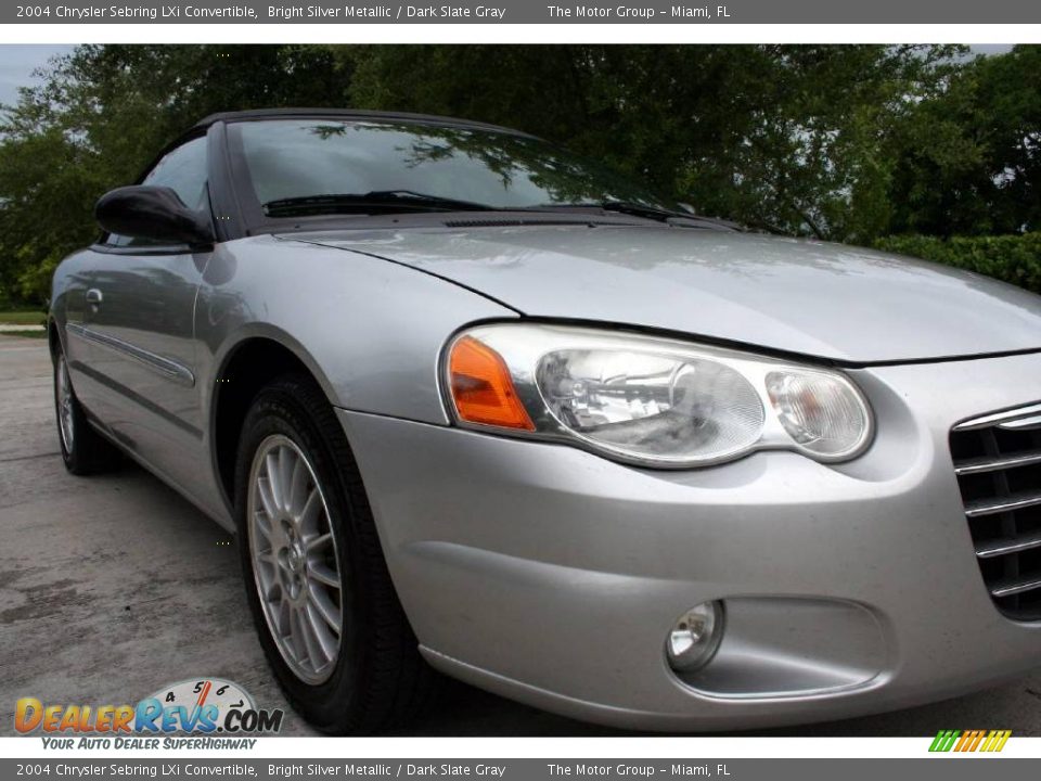 2004 Chrysler Sebring LXi Convertible Bright Silver Metallic / Dark Slate Gray Photo #27