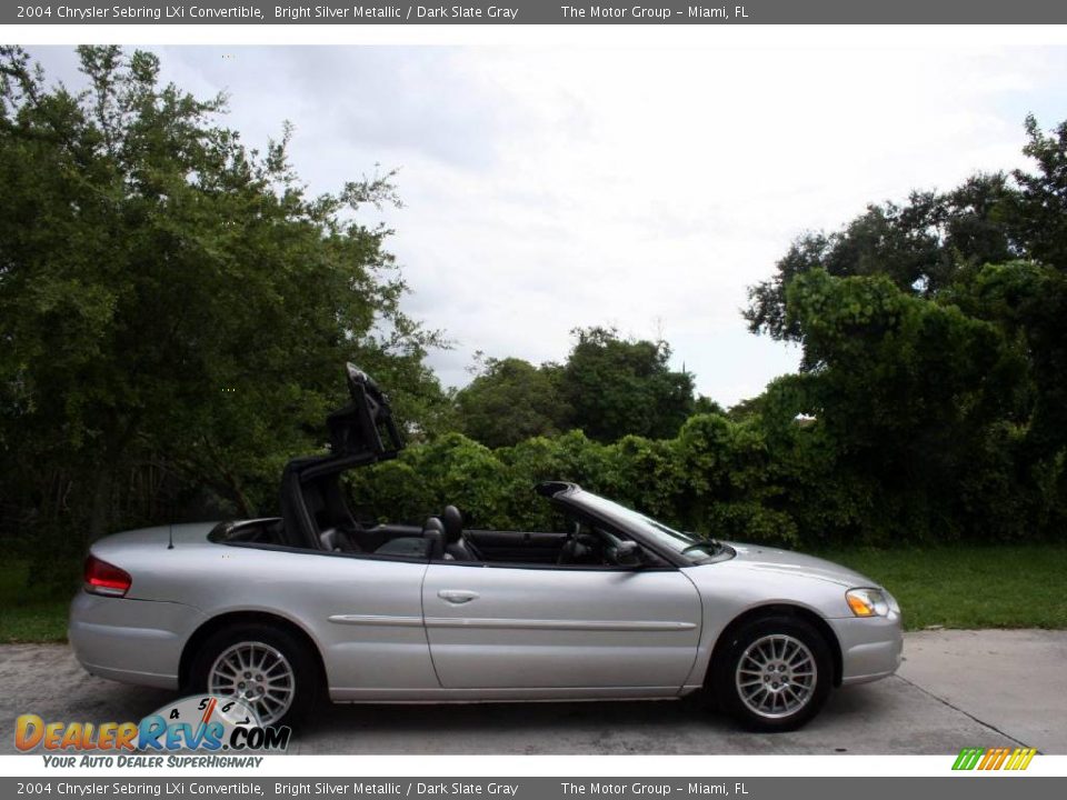 2004 Chrysler Sebring LXi Convertible Bright Silver Metallic / Dark Slate Gray Photo #30