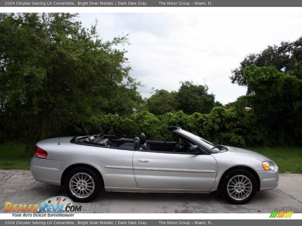 2004 Chrysler Sebring LXi Convertible Bright Silver Metallic / Dark Slate Gray Photo #32