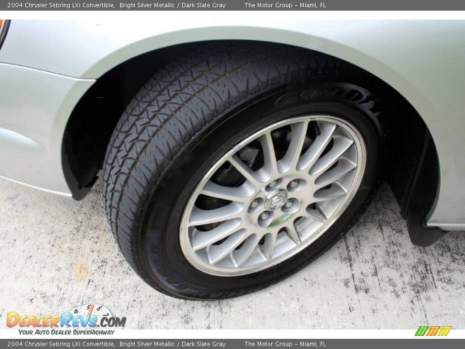 2004 Chrysler Sebring LXi Convertible Bright Silver Metallic / Dark Slate Gray Photo #33