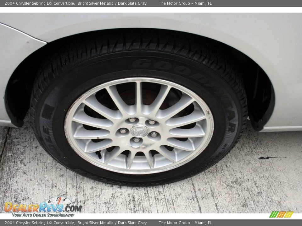 2004 Chrysler Sebring LXi Convertible Bright Silver Metallic / Dark Slate Gray Photo #34