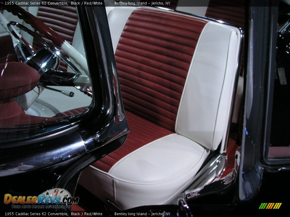 1955 Cadillac Series 62 Convertible Black / Red/White Photo #5