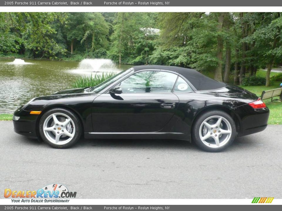 2005 Porsche 911 Carrera Cabriolet Black / Black Photo #3