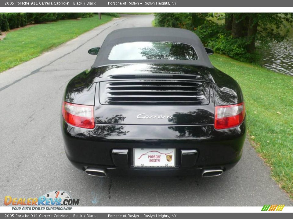 2005 Porsche 911 Carrera Cabriolet Black / Black Photo #5