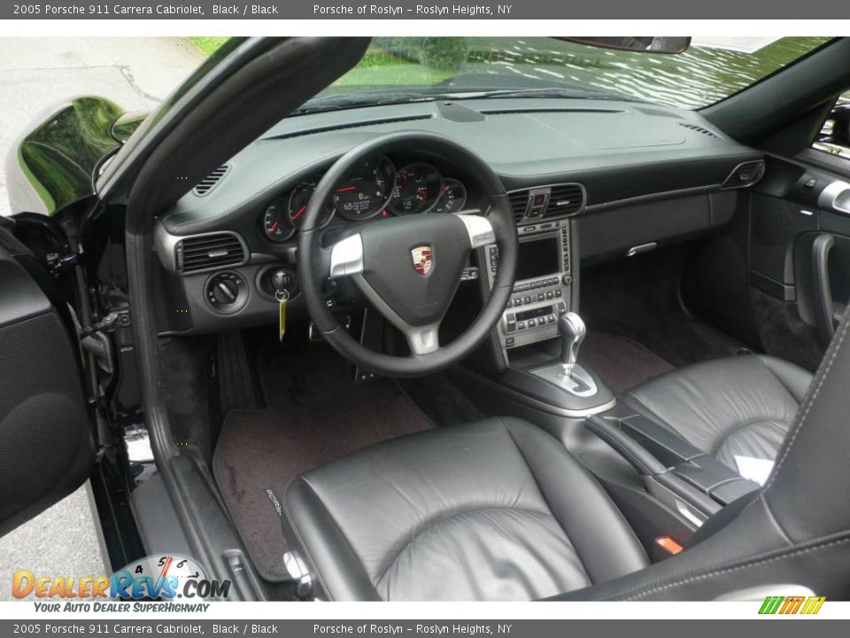 2005 Porsche 911 Carrera Cabriolet Black / Black Photo #10