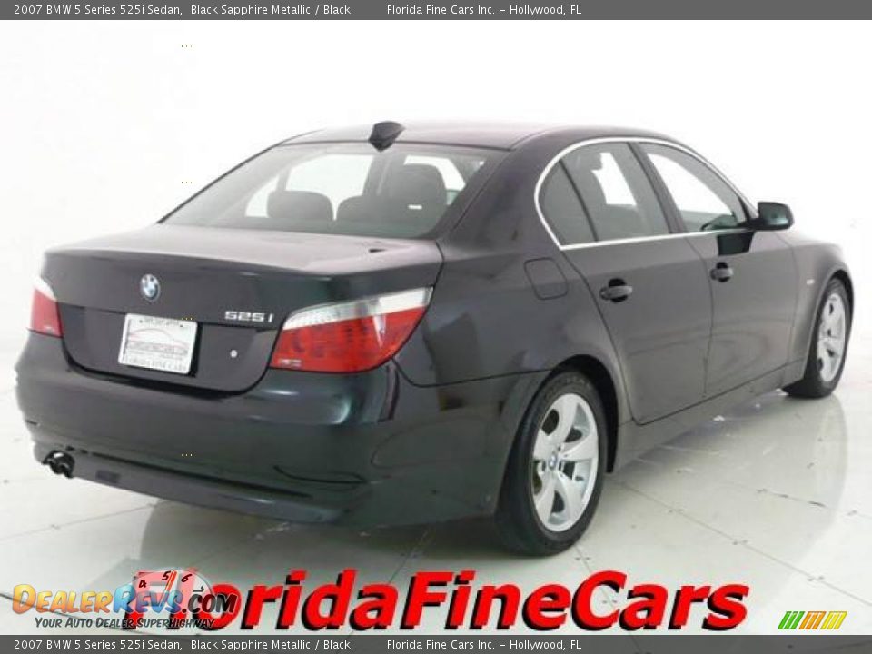 2007 BMW 5 Series 525i Sedan Black Sapphire Metallic / Black Photo #2