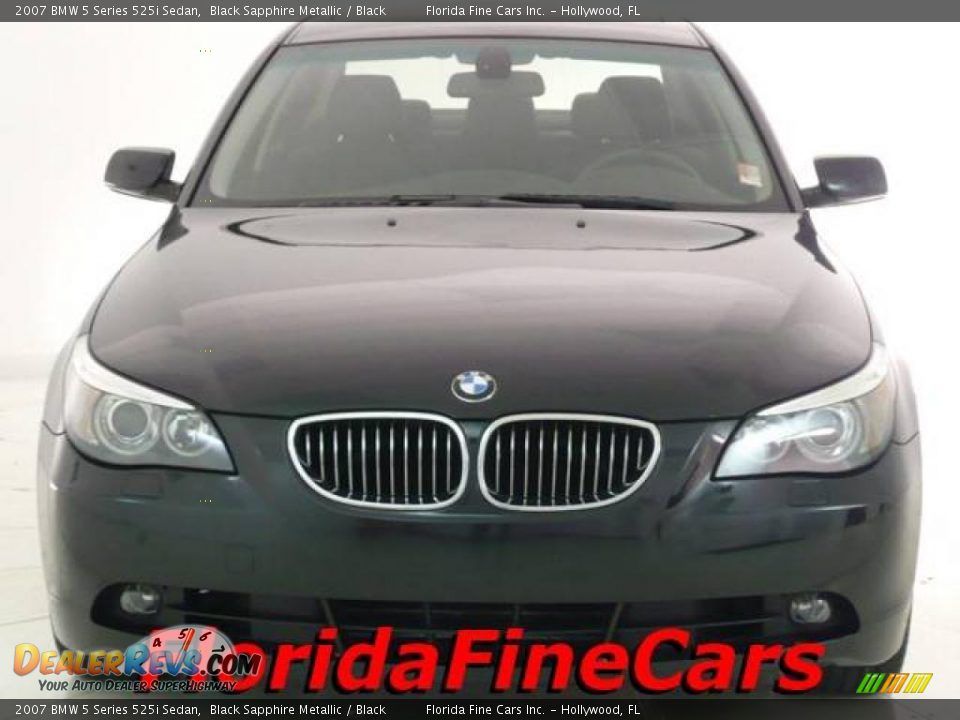 2007 BMW 5 Series 525i Sedan Black Sapphire Metallic / Black Photo #5