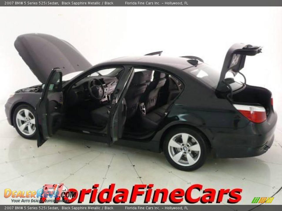 2007 BMW 5 Series 525i Sedan Black Sapphire Metallic / Black Photo #8