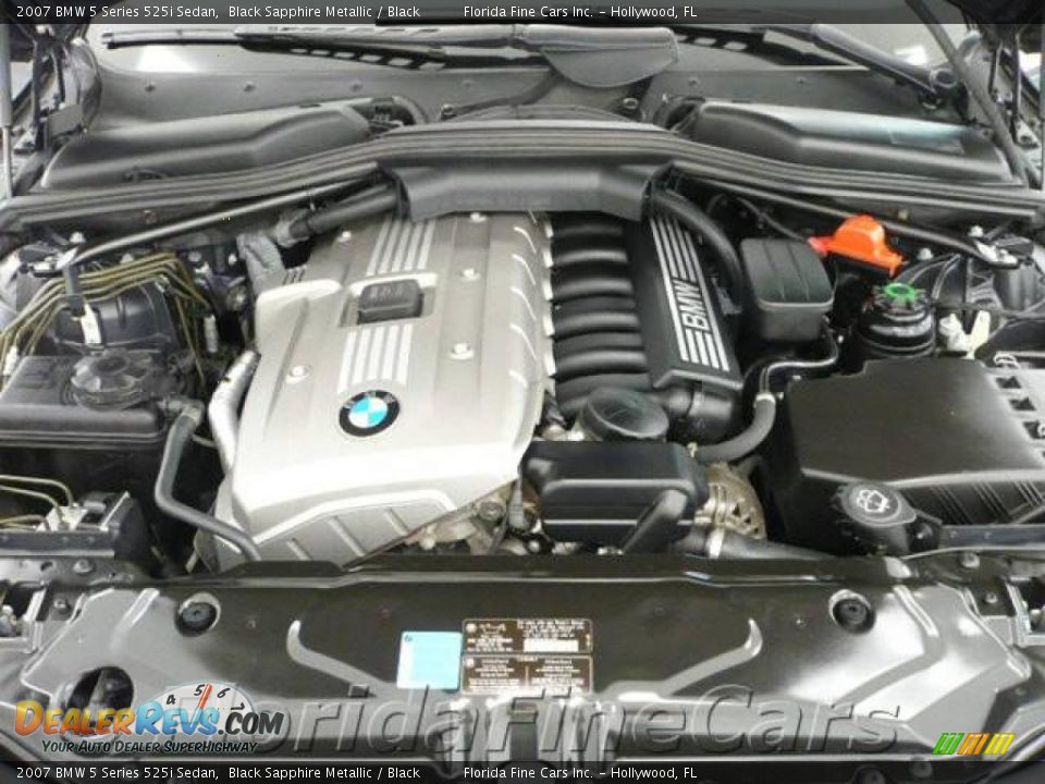 2007 BMW 5 Series 525i Sedan Black Sapphire Metallic / Black Photo #9