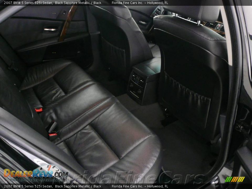 2007 BMW 5 Series 525i Sedan Black Sapphire Metallic / Black Photo #15