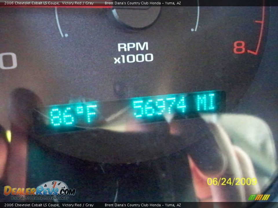 2006 Chevrolet Cobalt LS Coupe Victory Red / Gray Photo #7