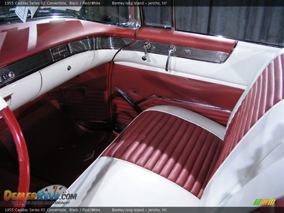 1955 Cadillac Series 62 Convertible Black / Red/White Photo #10