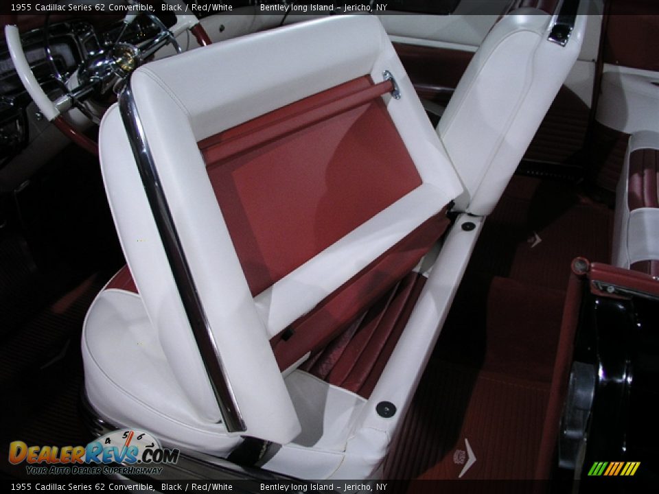 1955 Cadillac Series 62 Convertible Black / Red/White Photo #11