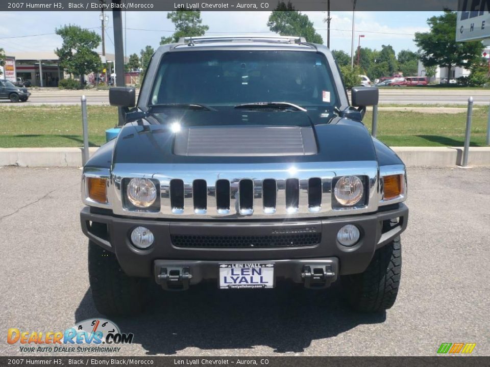 2007 Hummer H3 Black / Ebony Black/Morocco Photo #2