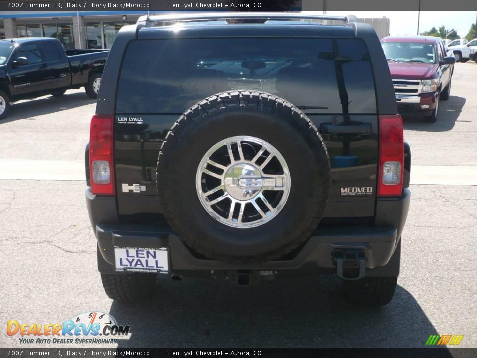 2007 Hummer H3 Black / Ebony Black/Morocco Photo #5