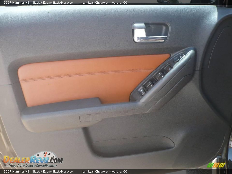 2007 Hummer H3 Black / Ebony Black/Morocco Photo #7