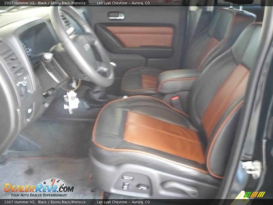2007 Hummer H3 Black / Ebony Black/Morocco Photo #9