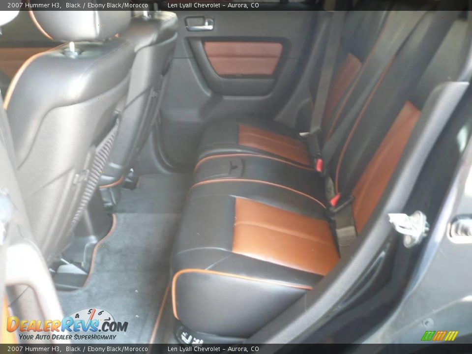 2007 Hummer H3 Black / Ebony Black/Morocco Photo #10