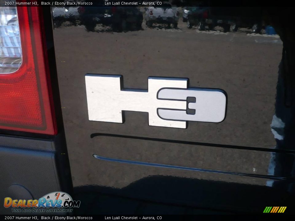2007 Hummer H3 Black / Ebony Black/Morocco Photo #12