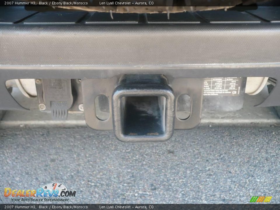 2007 Hummer H3 Black / Ebony Black/Morocco Photo #13