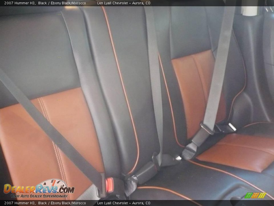 2007 Hummer H3 Black / Ebony Black/Morocco Photo #16