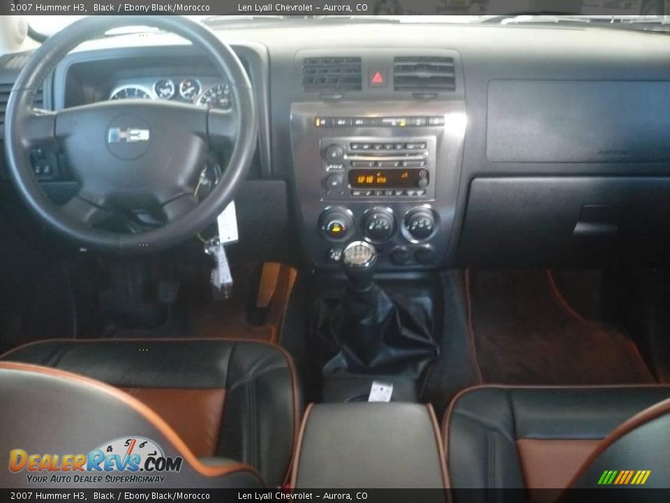 2007 Hummer H3 Black / Ebony Black/Morocco Photo #17
