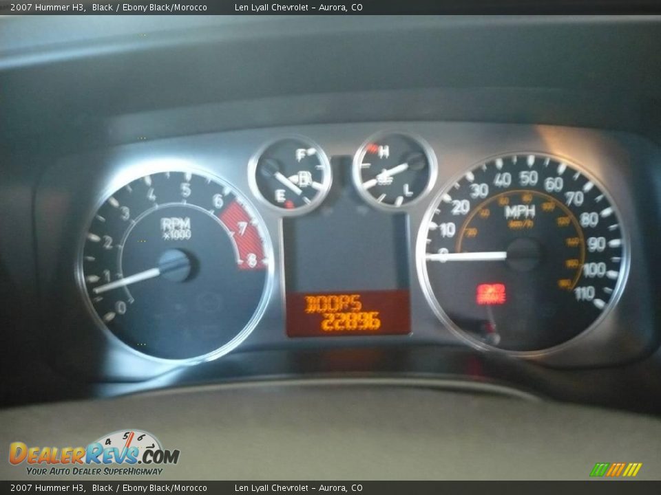 2007 Hummer H3 Black / Ebony Black/Morocco Photo #18