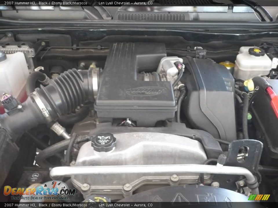 2007 Hummer H3 Black / Ebony Black/Morocco Photo #21