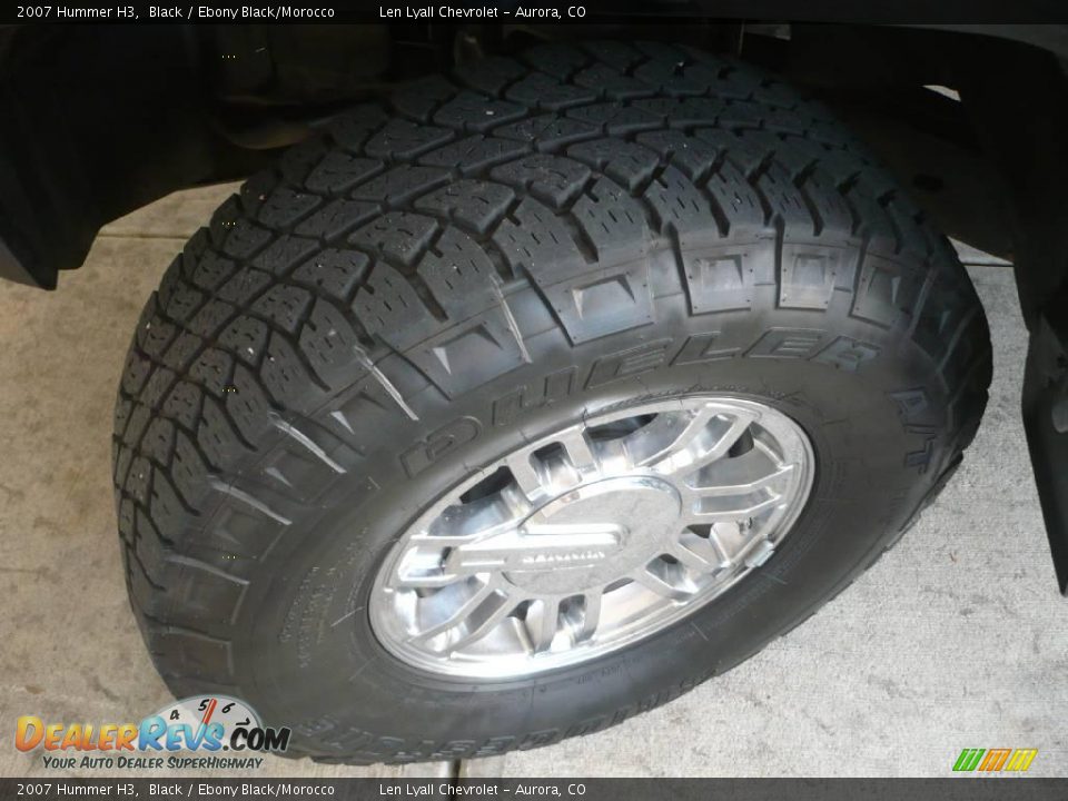 2007 Hummer H3 Black / Ebony Black/Morocco Photo #24