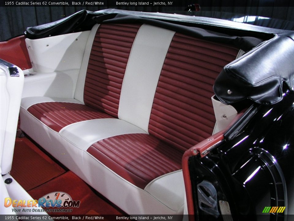 1955 Cadillac Series 62 Convertible Black / Red/White Photo #12