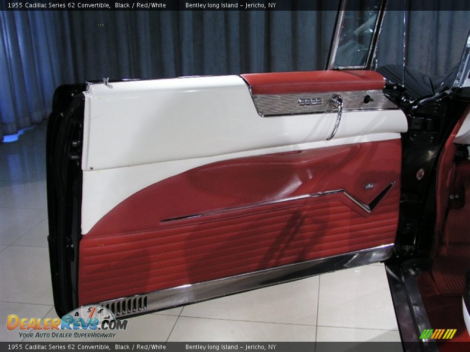 1955 Cadillac Series 62 Convertible Black / Red/White Photo #13