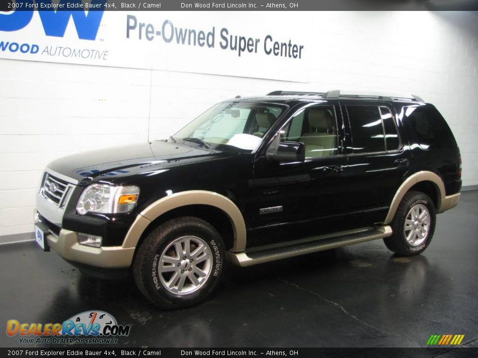 2007 Ford Explorer Eddie Bauer 4x4 Black / Camel Photo #2