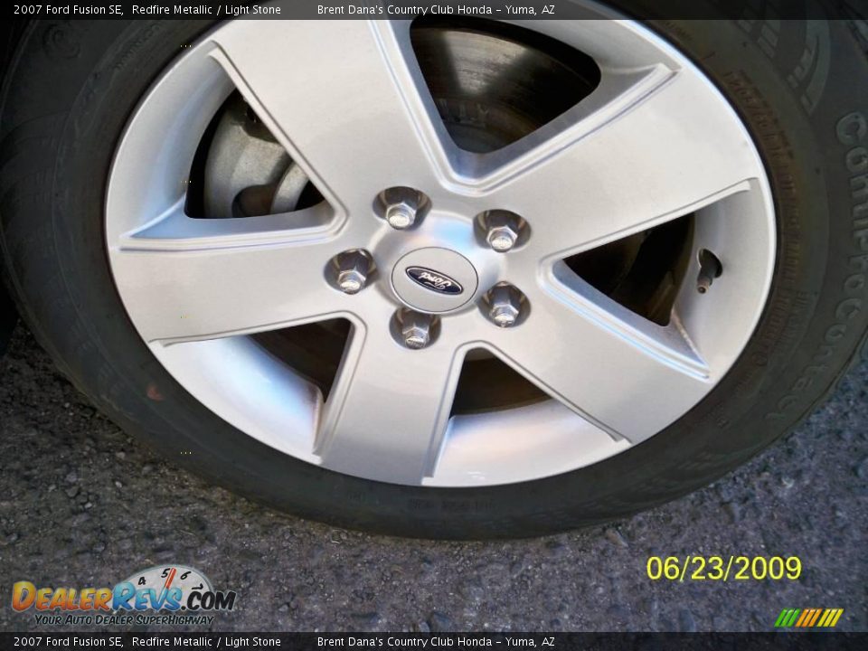 2007 Ford Fusion SE Redfire Metallic / Light Stone Photo #8
