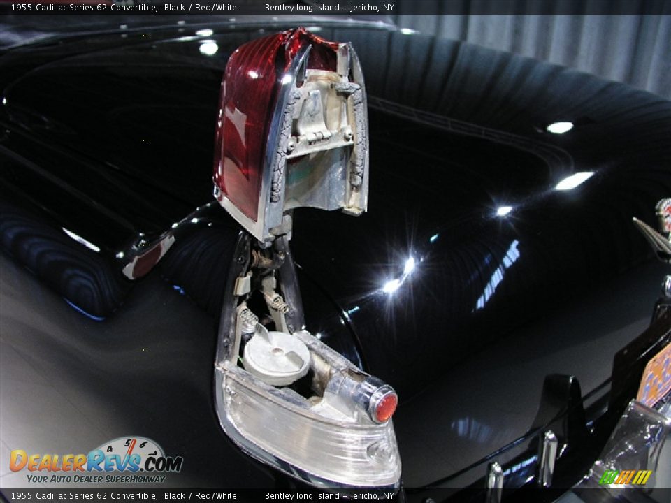 1955 Cadillac Series 62 Convertible Black / Red/White Photo #17