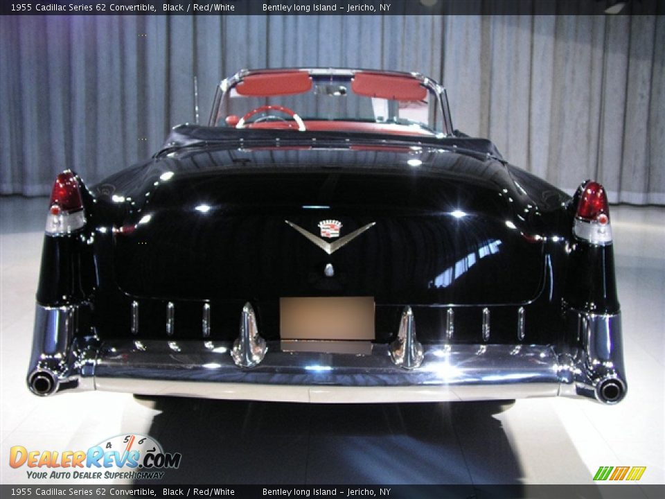 1955 Cadillac Series 62 Convertible Black / Red/White Photo #20