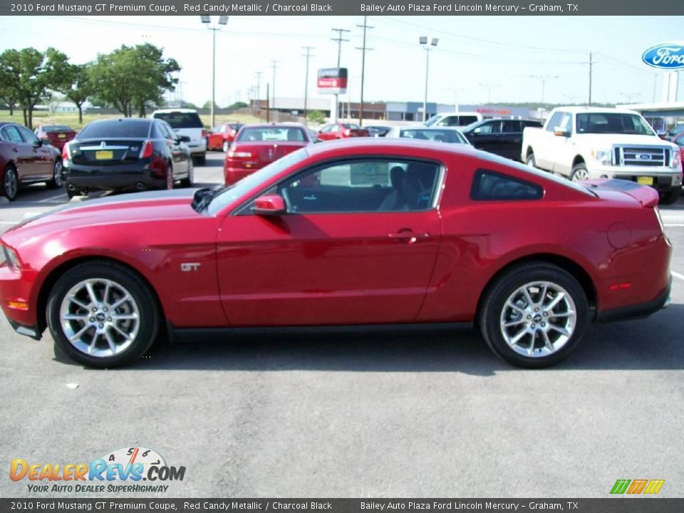 2010 Ford Mustang GT Premium Coupe Red Candy Metallic / Charcoal Black Photo #2