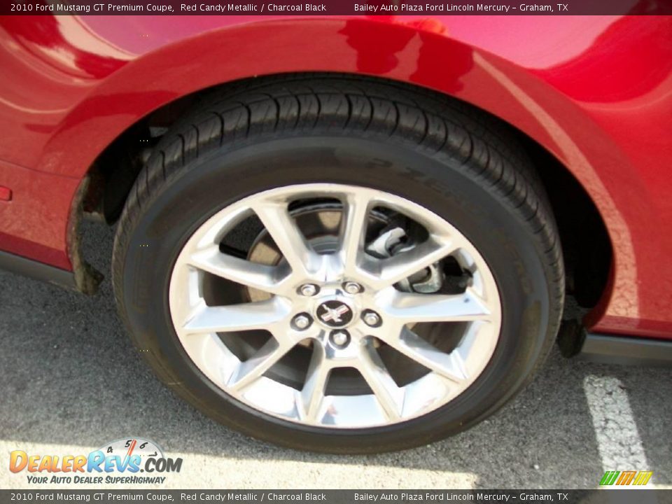 2010 Ford Mustang GT Premium Coupe Red Candy Metallic / Charcoal Black Photo #7